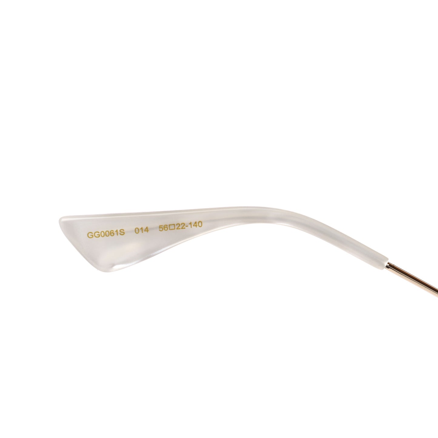 Metal Round Frame Tiger Print Sunglasses GG0061S Gold