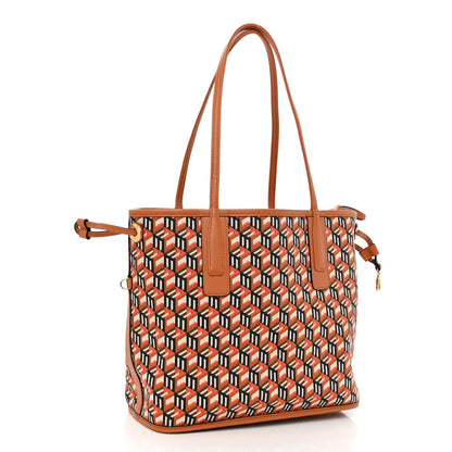 MCM Visetos Small Liz Reversible Shopper Tote Cognac 6 of 15