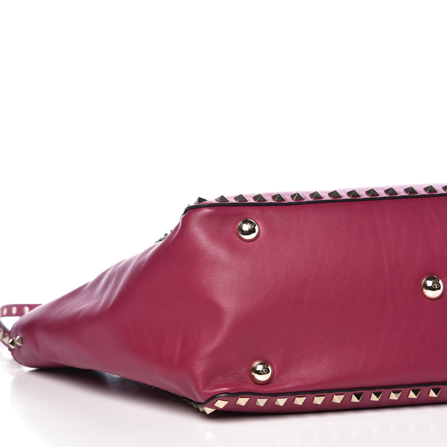 Valentino Garavani Vitello Medium Rockstud Tote Camelia 6 of 10