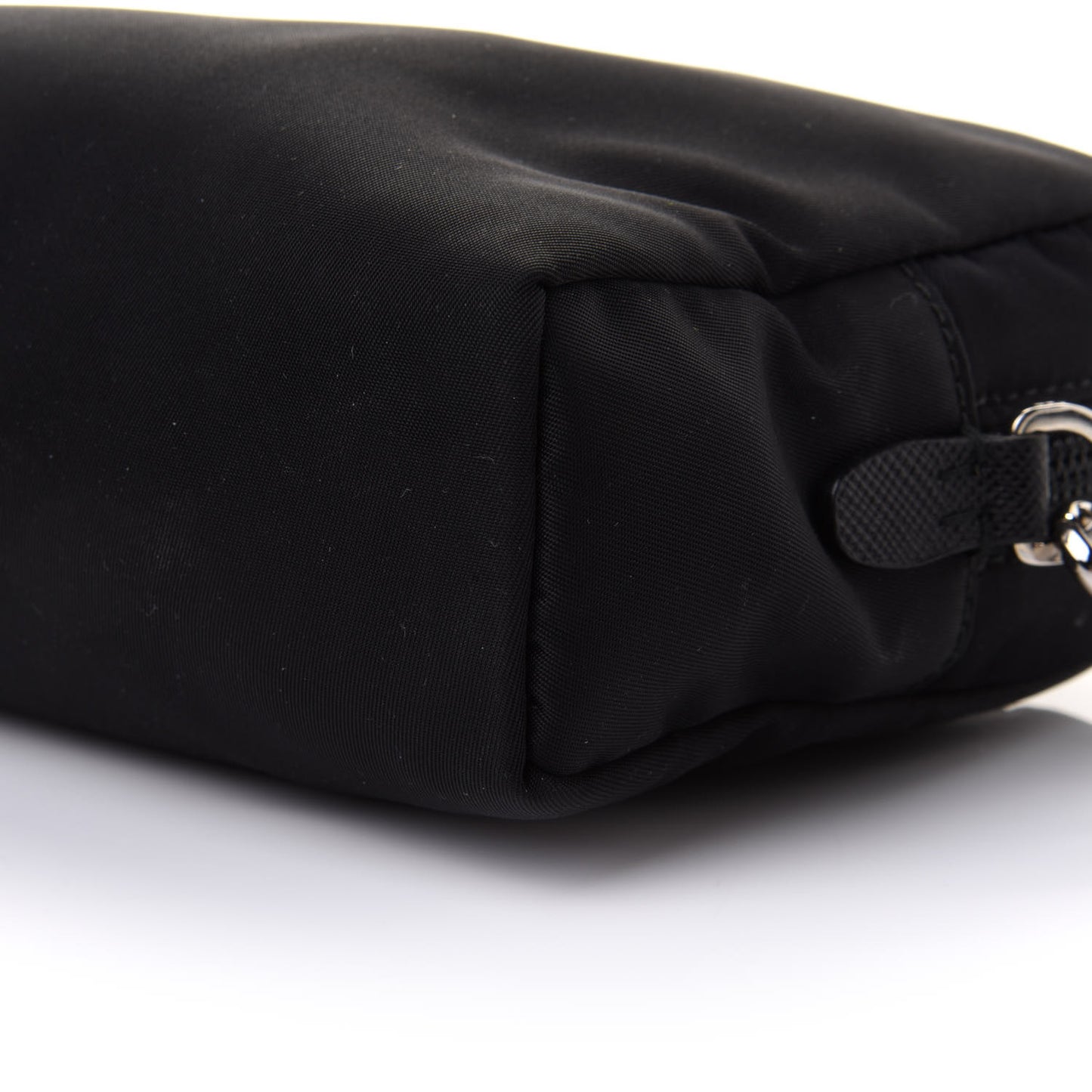 Tessuto Nylon Saffiano Wristlet Black