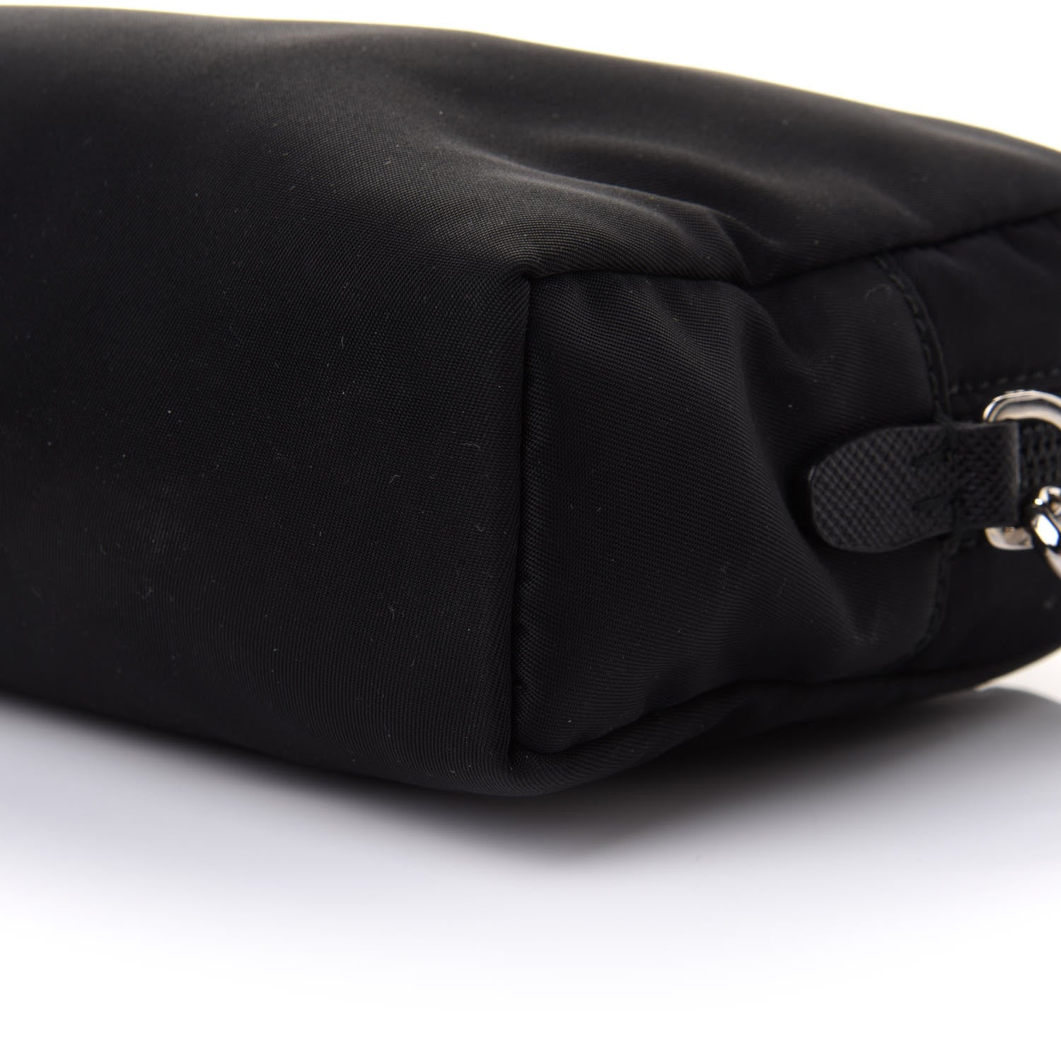 Prada Tessuto Nylon Saffiano Wristlet Black 10 of 11