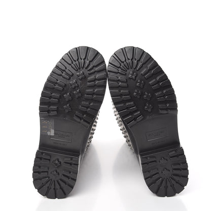Saint Laurent Rubber Crystal Rain Boots 36 Black 5 of 8