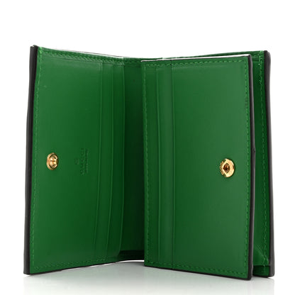 Gucci Calfskin GG Matelasse Card Case Wallet Spring Green 5 of 8