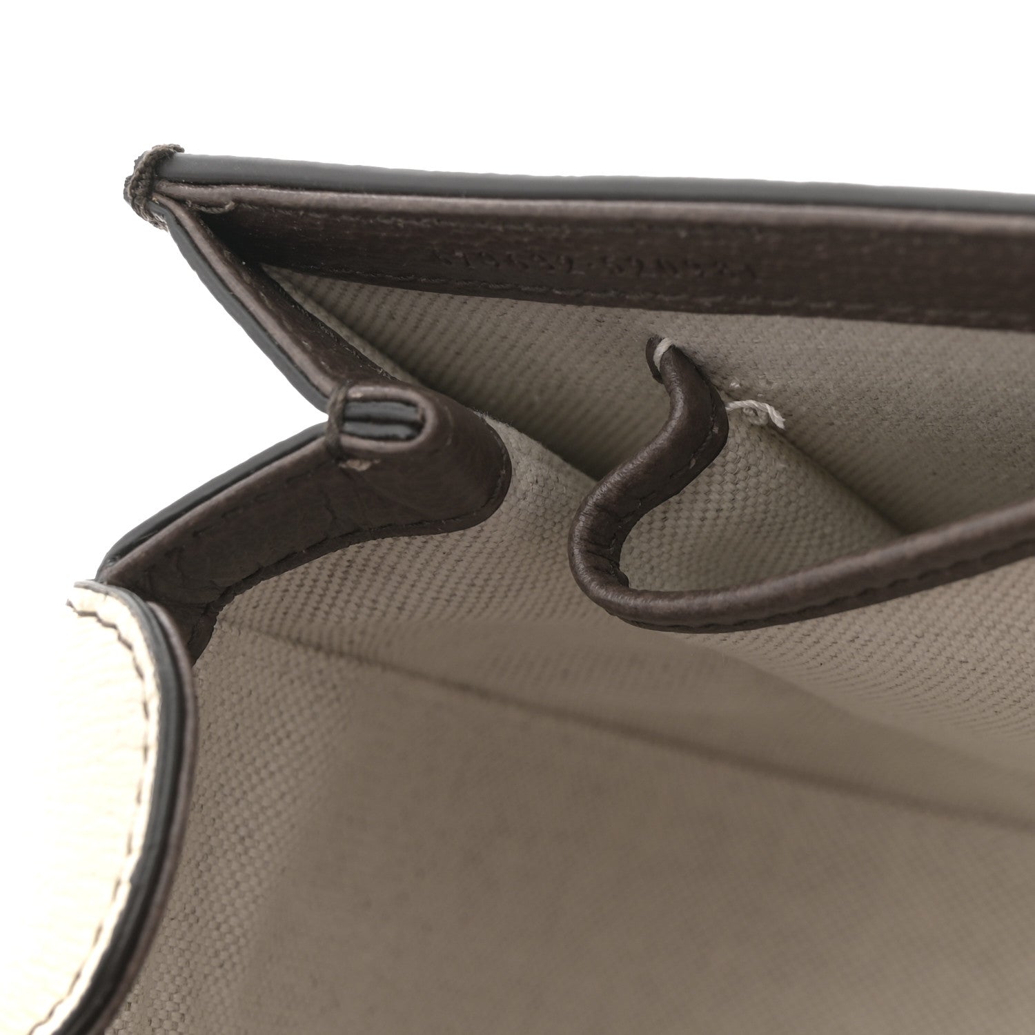 Gucci GG Supreme Monogram Studded Calfskin Centum Medium Bamboo 1947 Top Handle Bag Beige Ebony Multicolor 12 of 13