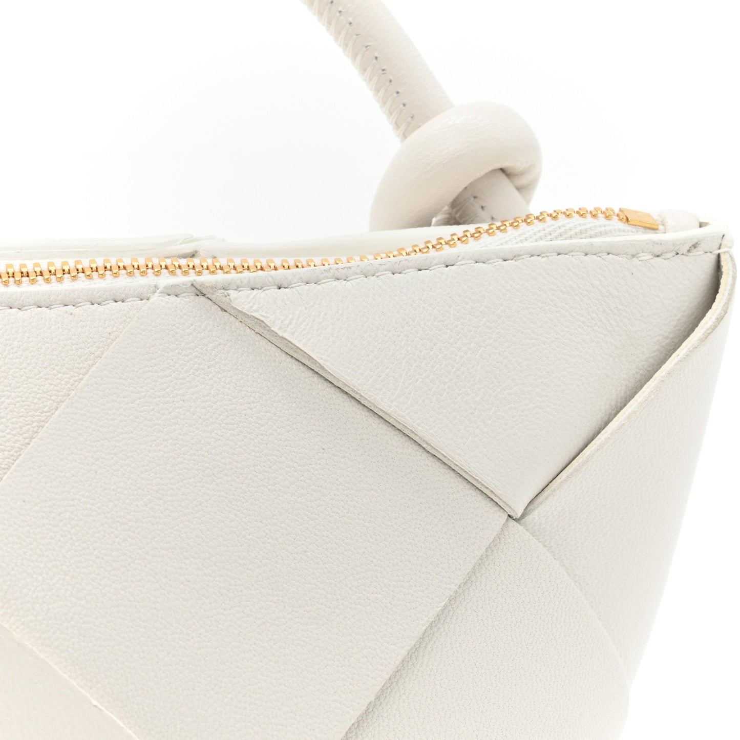 Nappa Maxi Intreccio Exploded Shoulder Bag Chalk