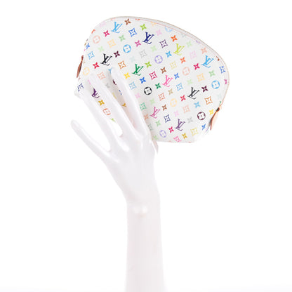 Louis Vuitton Monogram Multicolor Cosmetic Pouch White Litchi 2 of 8