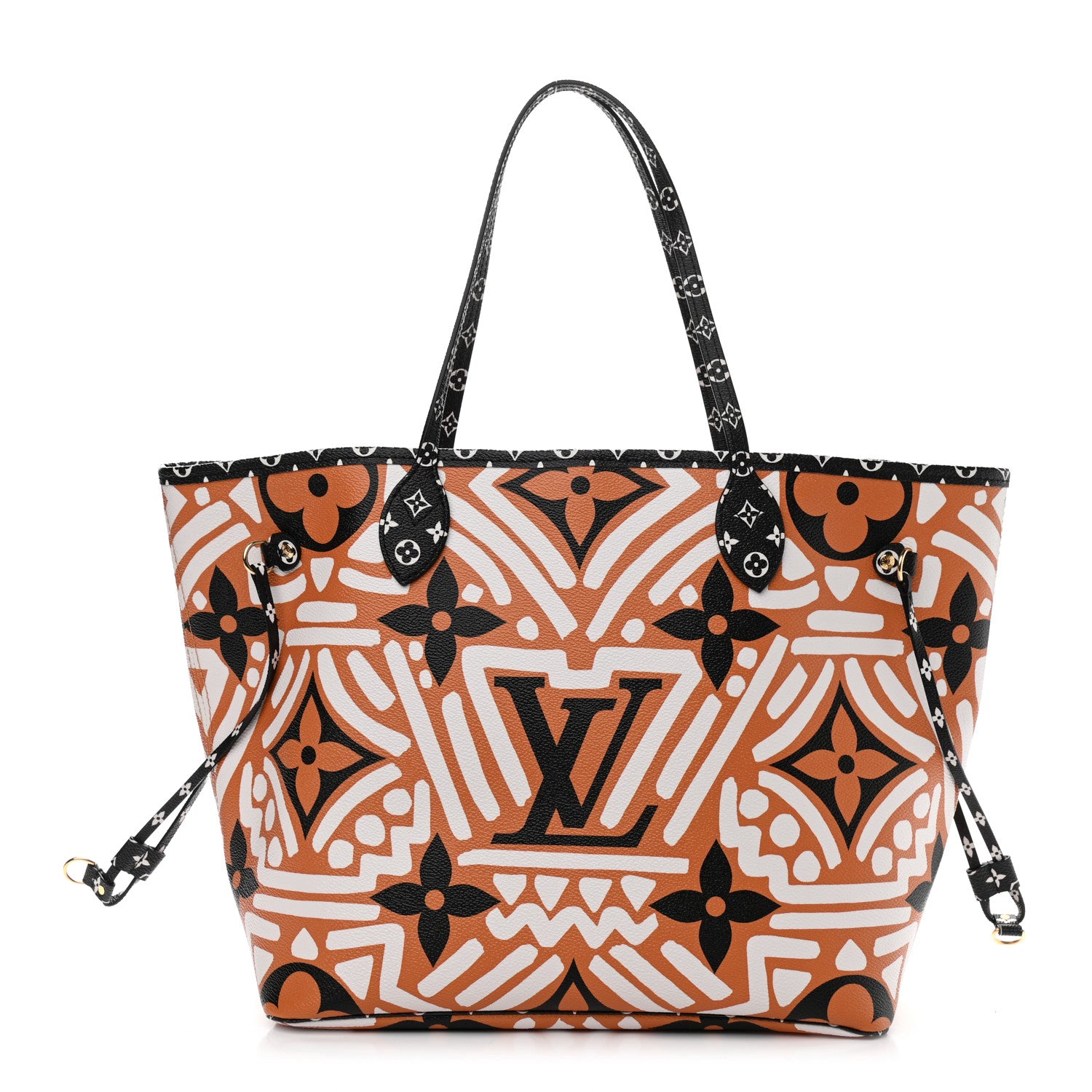 Louis Vuitton Monogram Giant Crafty Neverfull MM Creme Caramel 1 of 9
