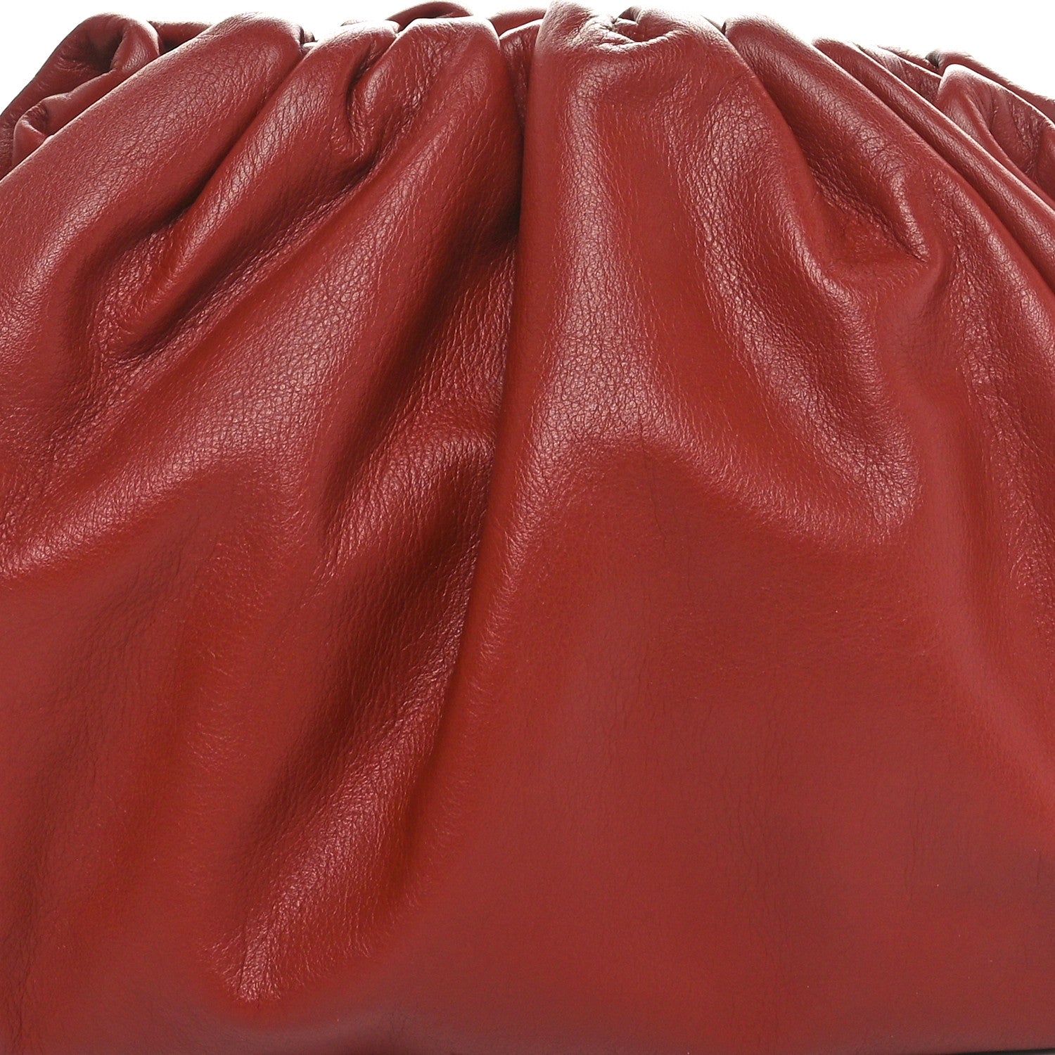 Bottega Veneta Smooth Butter Calf The Pouch Oversized Clutch Rust 9 of 11