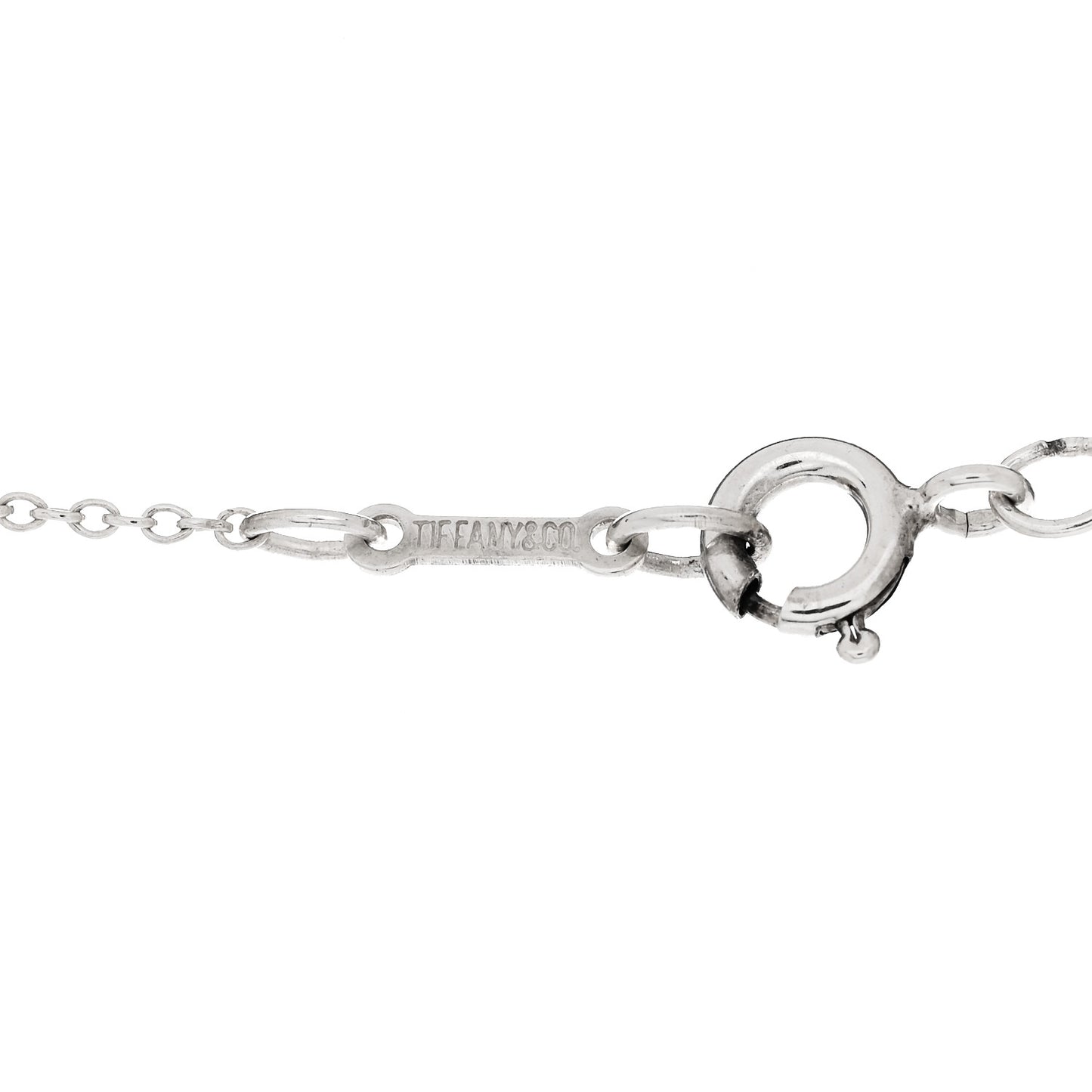 Sterling Silver 12mm Elsa Peretti Tear Drop Pendant Necklace