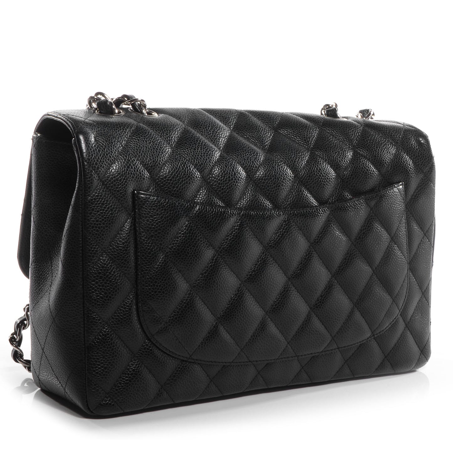 Caviar Jumbo Single Flap Black