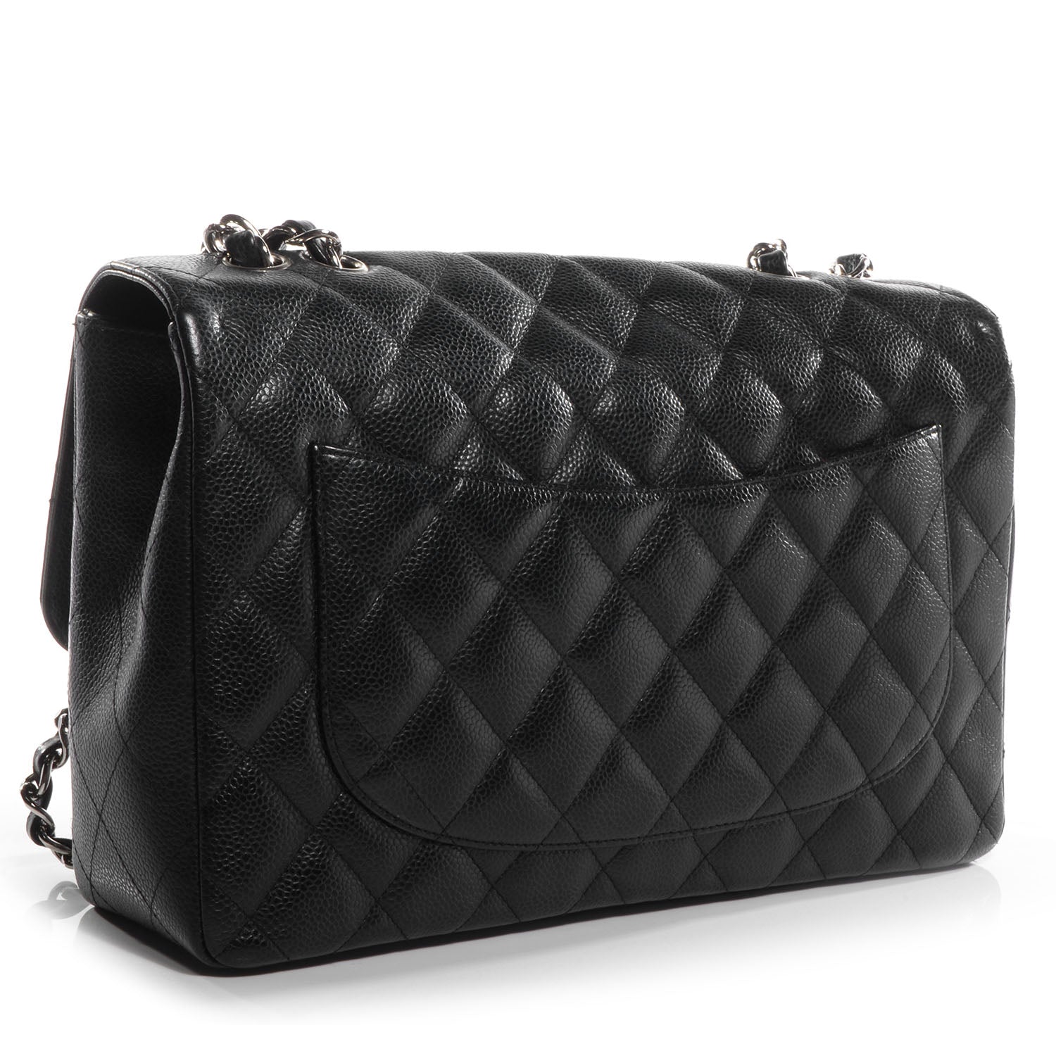 Chanel Caviar Jumbo Single Flap Black 3 of 8