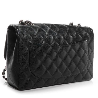 Chanel Caviar Jumbo Single Flap Black 3 of 8