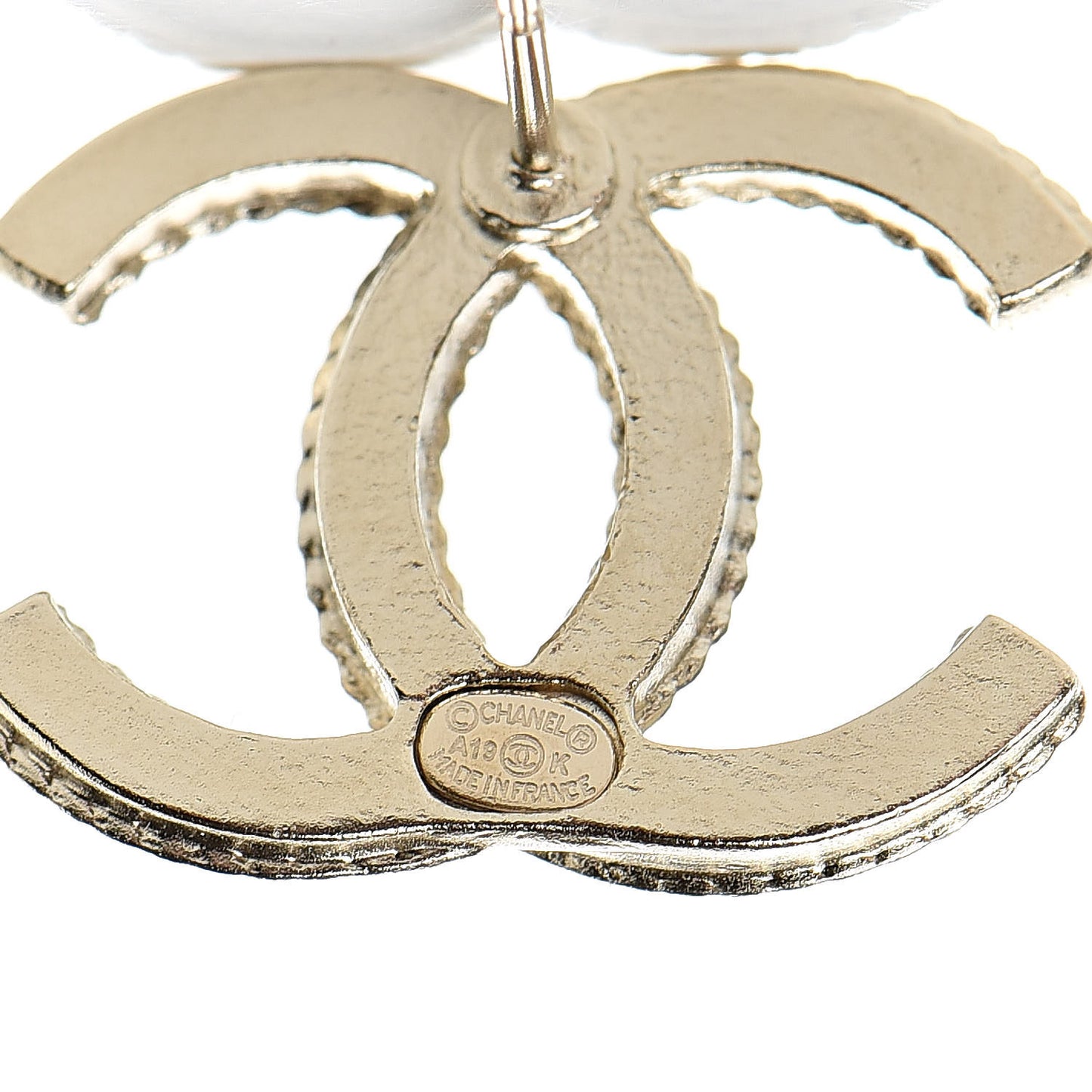Crystal CC Earrings Gold