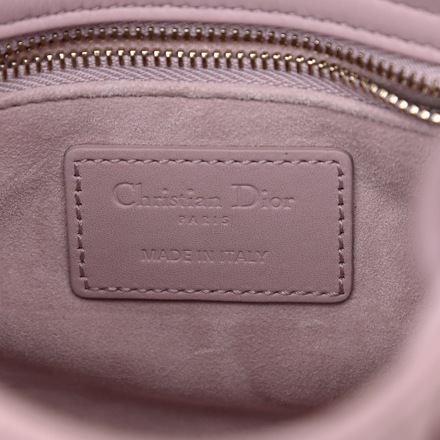 Christian Dior Ultra Matte Calfskin Cannage Mini Lady Dior Lavender 6 of 11