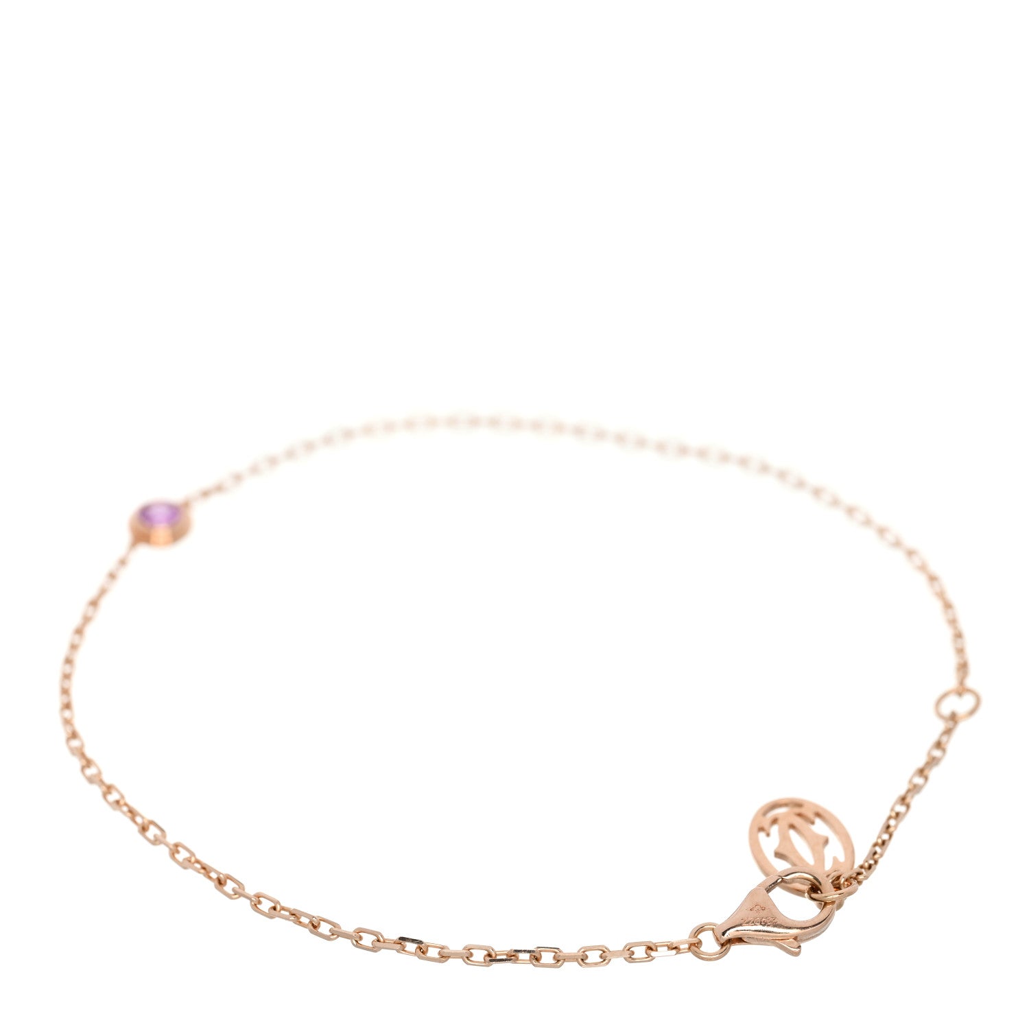 Cartier 18K Pink Gold Pink Sapphire D'Amour Bracelet 2 of 4