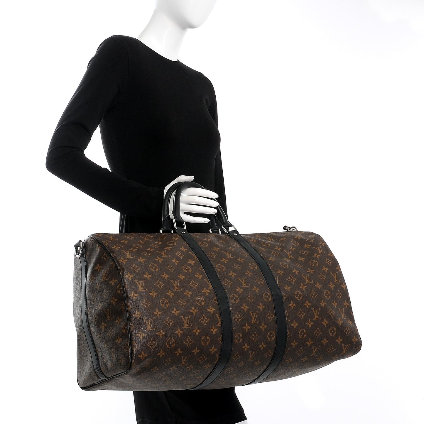 Monogram Macassar Keepall Bandouliere 55