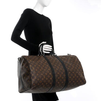 Louis Vuitton Monogram Macassar Keepall Bandouliere 55 3 of 8