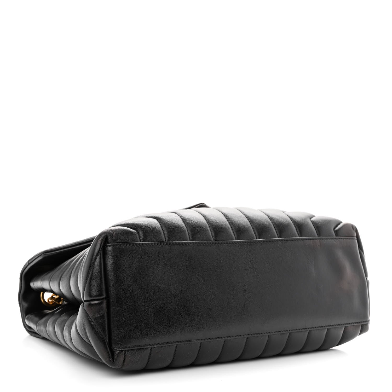Saint Laurent Calfskin Y Quilted Monogram Medium Loulou Chain Satchel Black 4 of 11