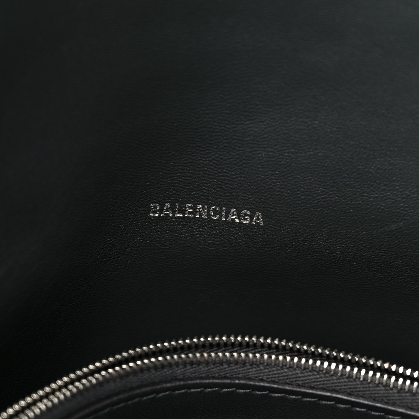 Metallic Crushed Calfskin Large Crush Chain Bag Steel Grey