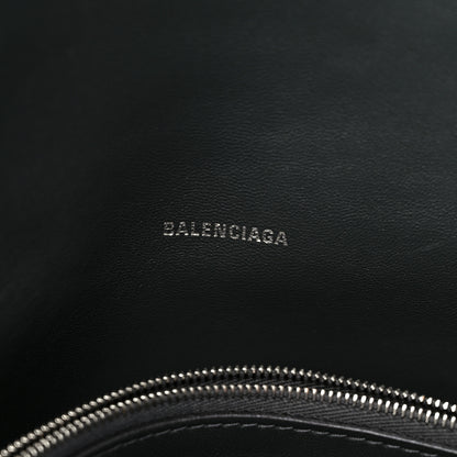 Balenciaga Metallic Crushed Calfskin Large Crush Chain Bag Steel Grey 6 of 10
