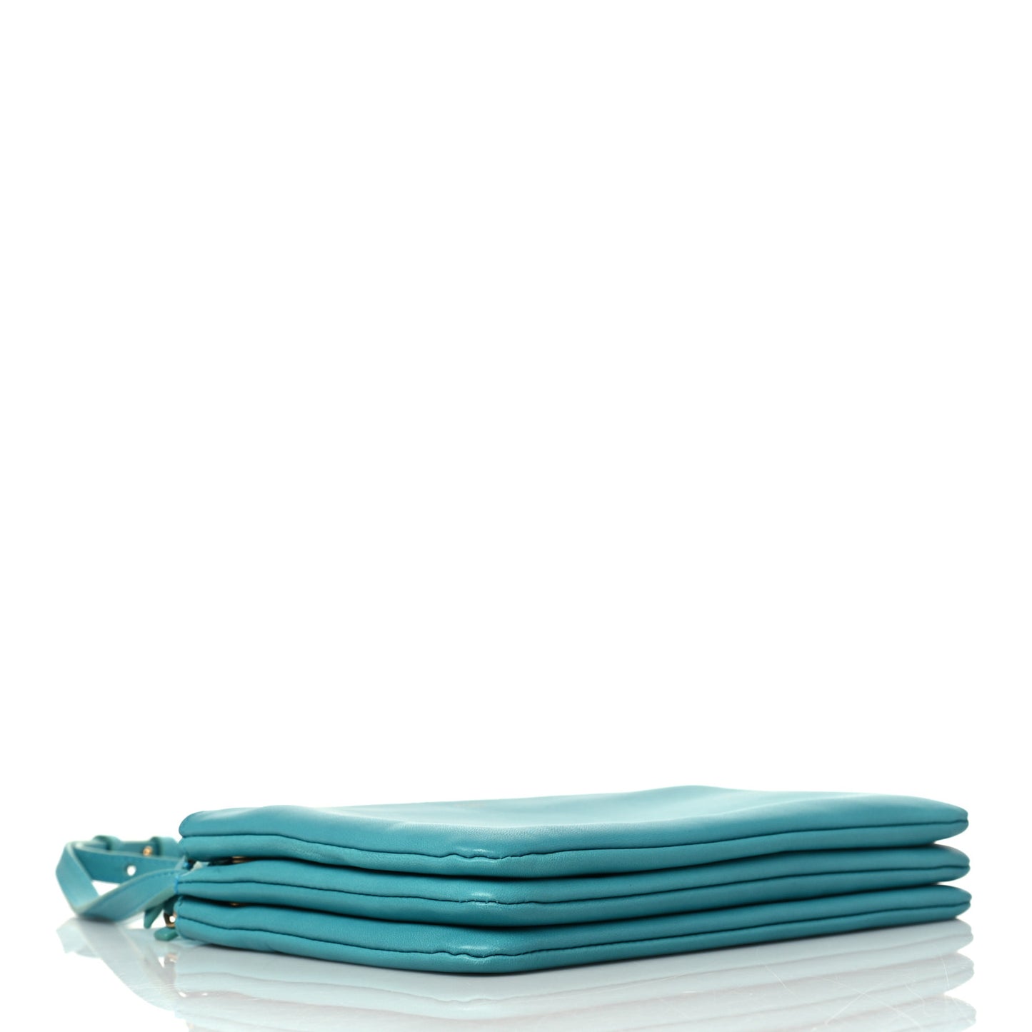 Lambskin Small Trio Crossbody Turquoise