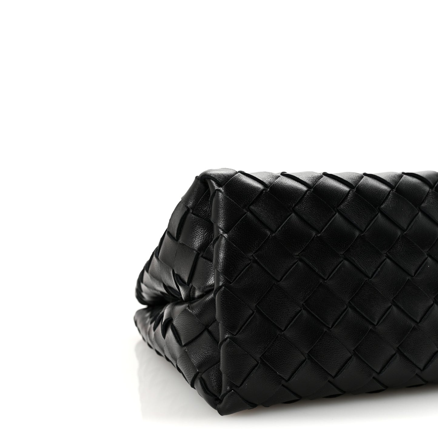 Nappa Intrecciato Small Andiamo With Chain Shoulder Bag Black