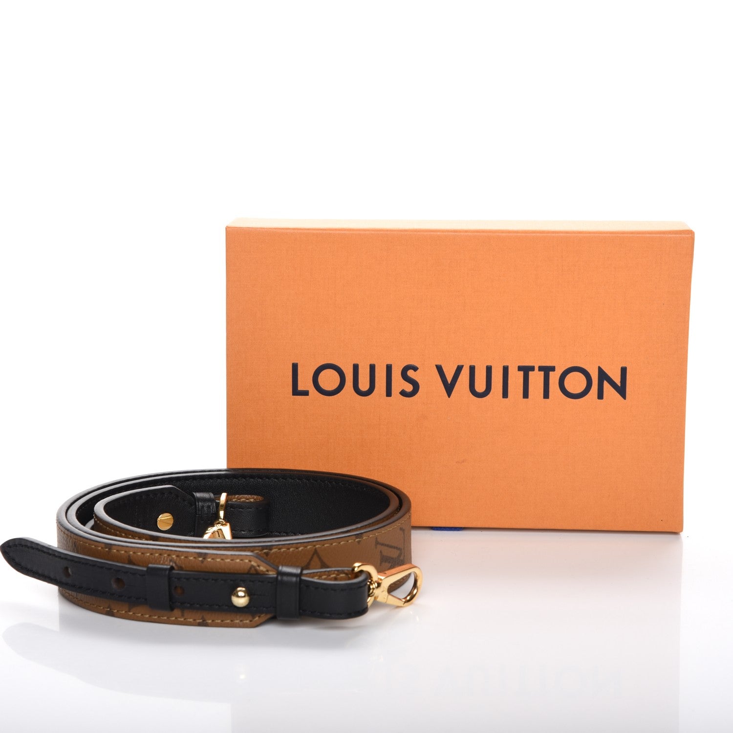 Louis Vuitton Reverse Monogram Bandouliere Shoulder Strap XL Black 6 of 6