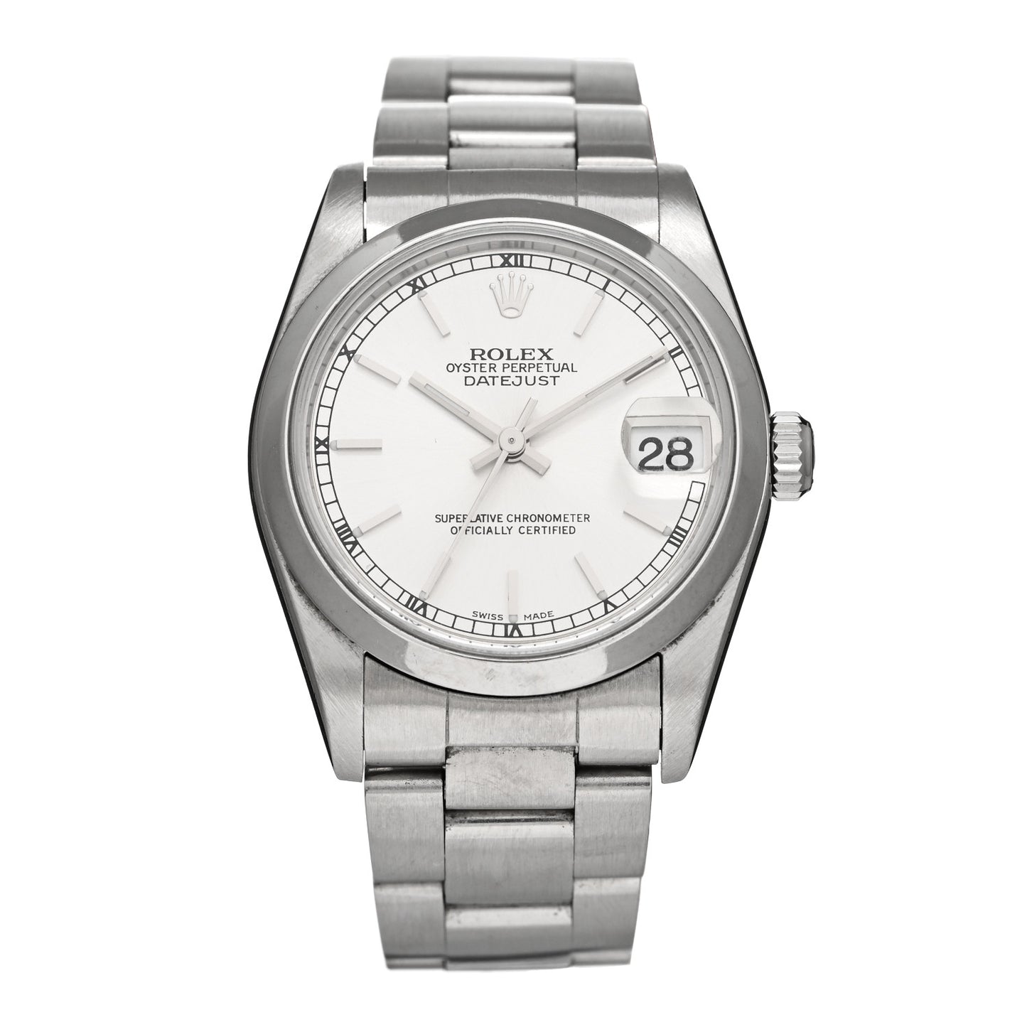 Stainless Steel 31mm Oyster Perpetual Datejust Watch Silver 68240