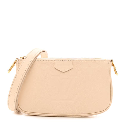 Louis Vuitton Empreinte Monogram Giant Multi Pochette Accessories Small Pochette Cream 1 of 10
