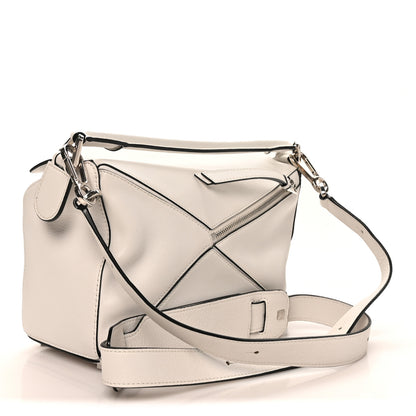 Loewe Calfskin Small Puzzle Bag White 3 of 9