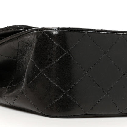 Chanel Lambskin Quilted Medium Double Flap Black 9 of 10