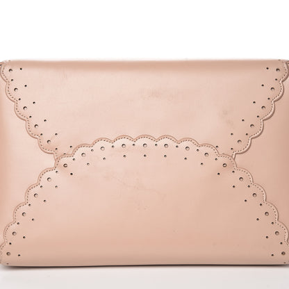 Alaia Calfskin Scalloped Trim Tote Blush 12 of 19
