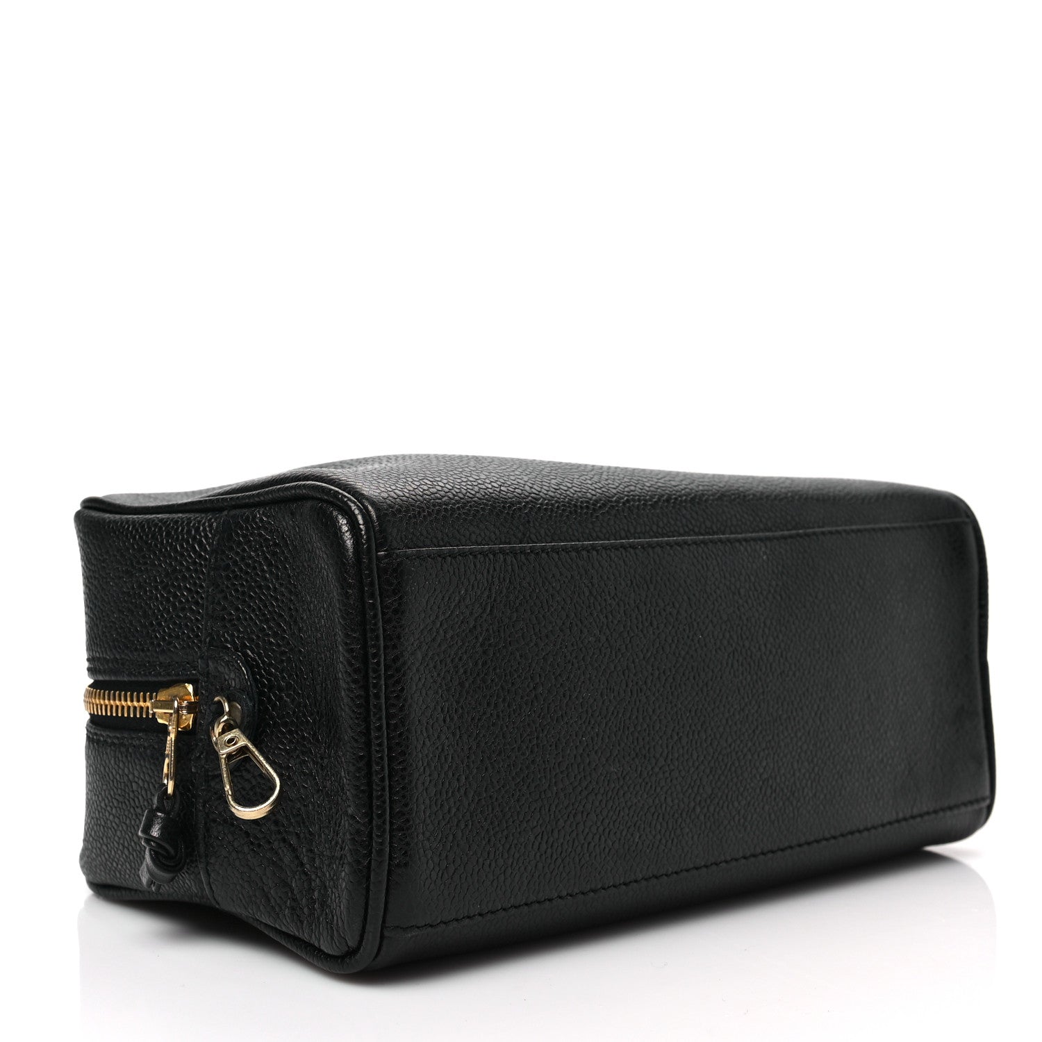 Chanel Caviar Timeless CC Cosmetic Pouch Bag Black 4 of 7