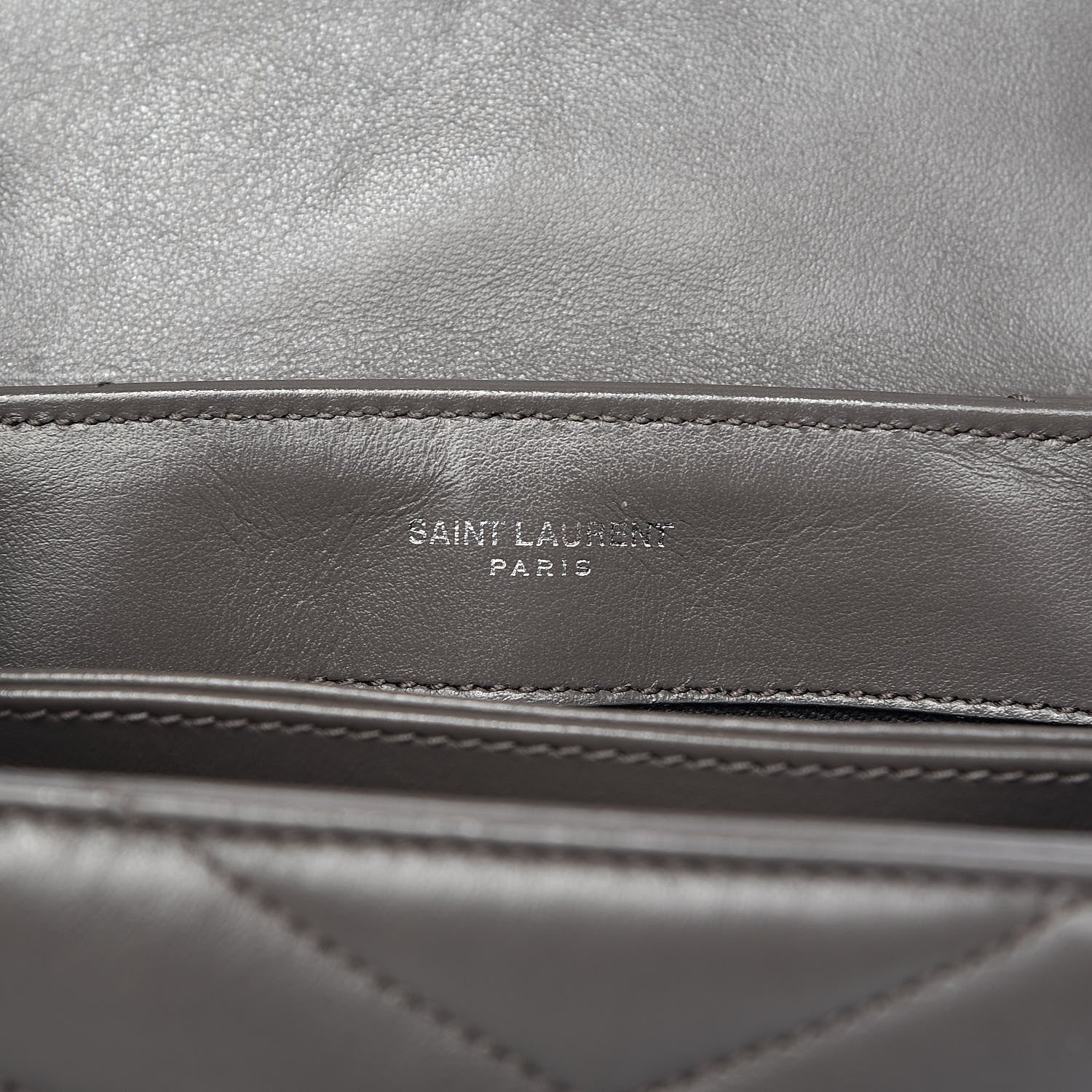 Saint Laurent Calfskin Y Quilted Monogram Toy Loulou Crossbody Bag Earth 7 of 11