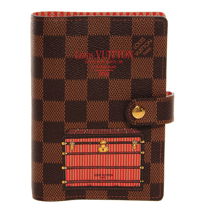 Louis Vuitton Damier Ebene Trunks and Locks Small Ring Agenda Cover 1 of 7