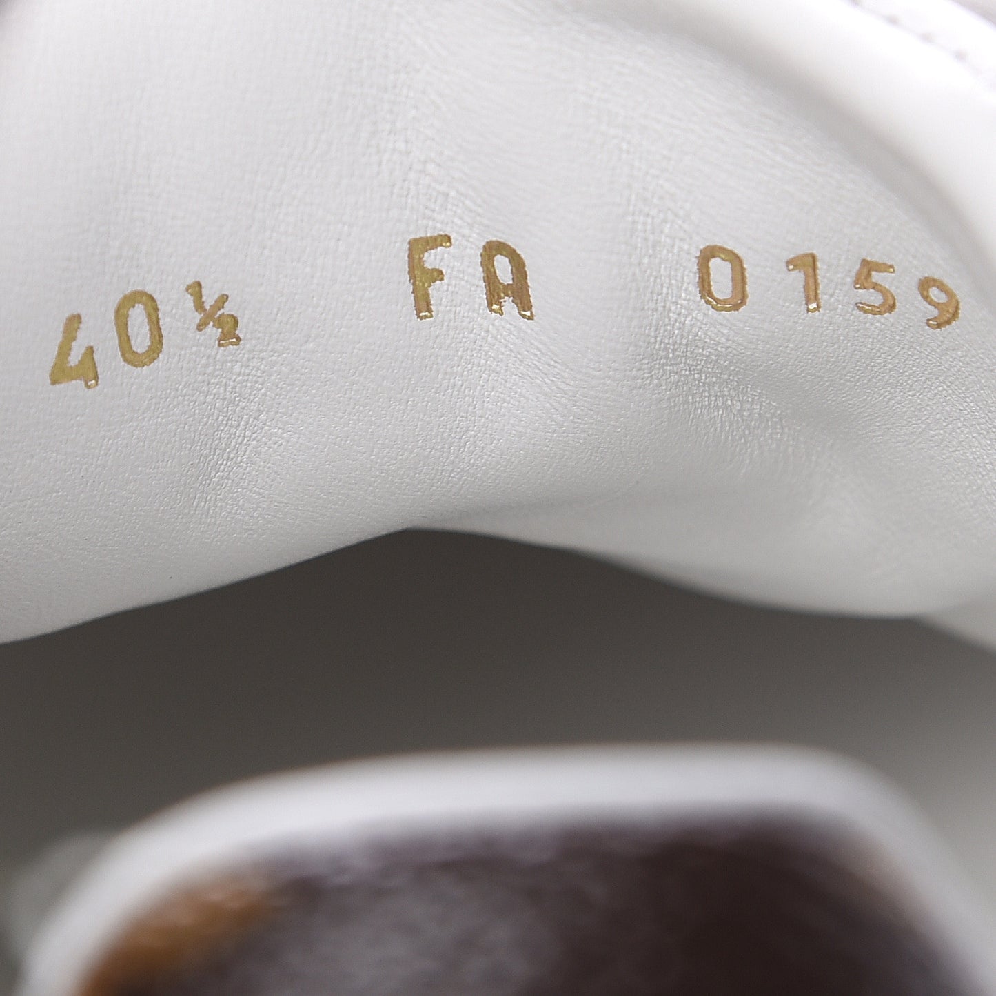 Lambskin Embossed Monogram Time Out Sneakers 40.5 White