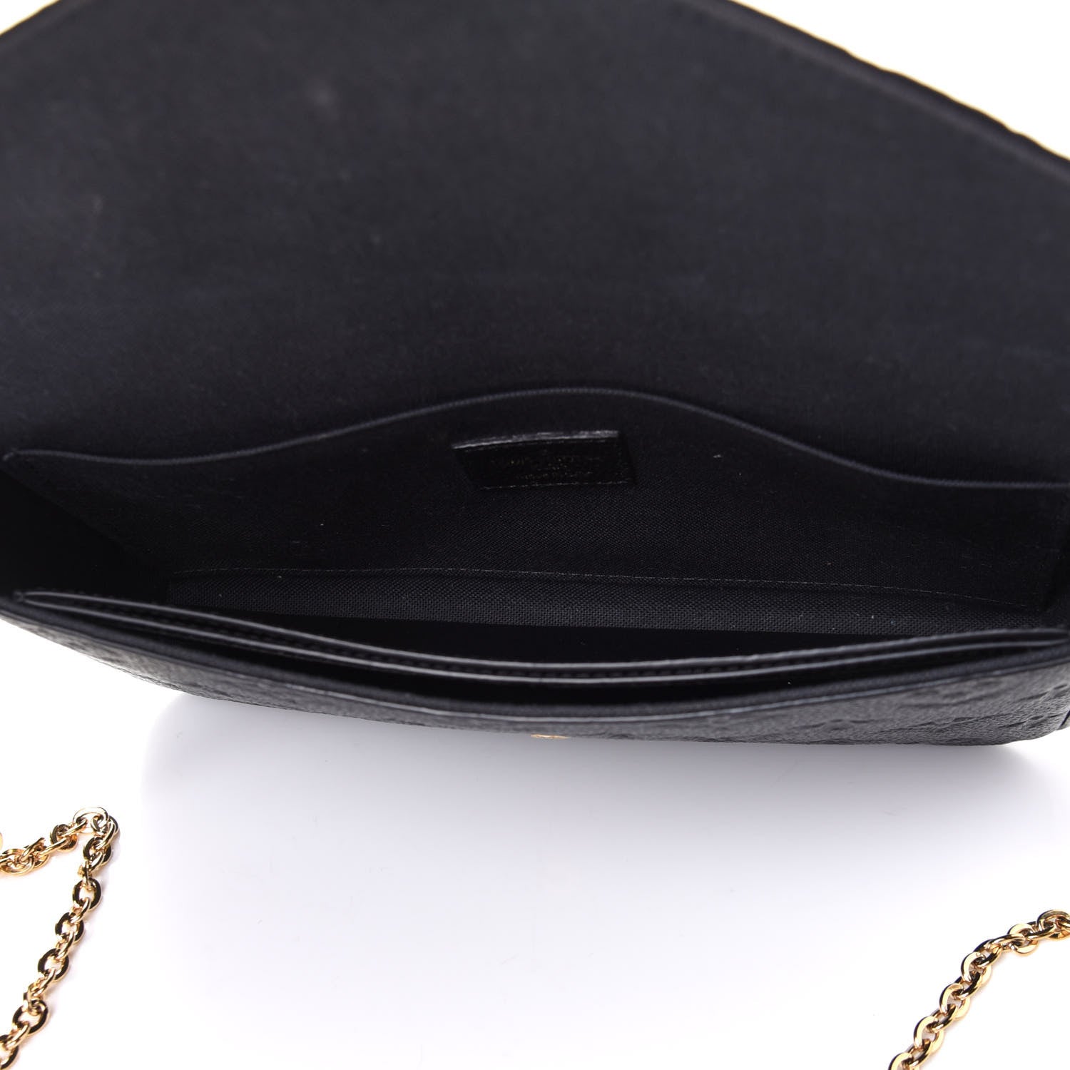 Louis Vuitton Empreinte Pochette Felicie Chain Wallet Black 6 of 7