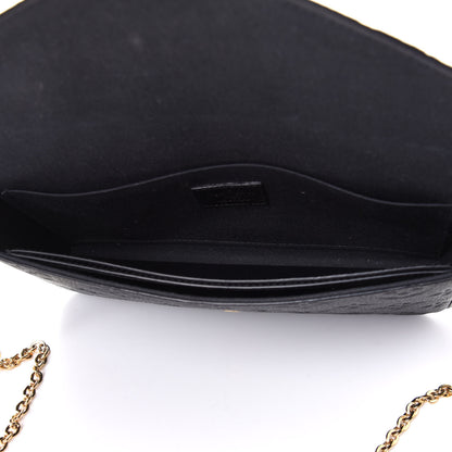 Louis Vuitton Empreinte Pochette Felicie Chain Wallet Black 6 of 7