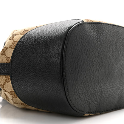 Gucci GG Monogram Calfskin Bucket Bag Black 9 of 14
