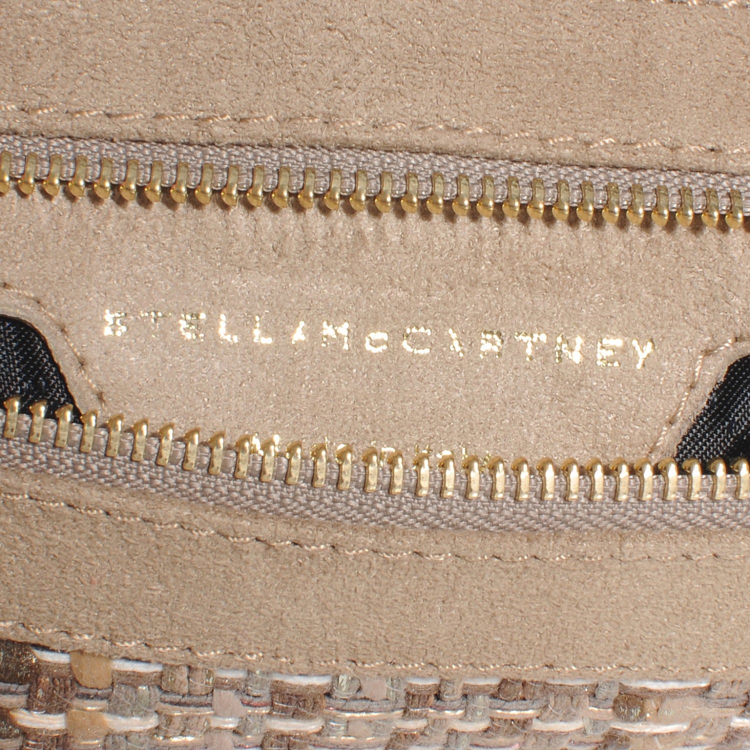 Stella McCartney Woven Boucle Fold Over Falabella Clutch Metallic 7 of 8