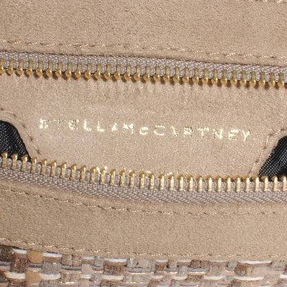 Stella McCartney Woven Boucle Fold Over Falabella Clutch Metallic 7 of 8