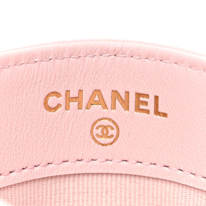 Chanel Caviar Quilted Card Holder Light Pink 7 of 9