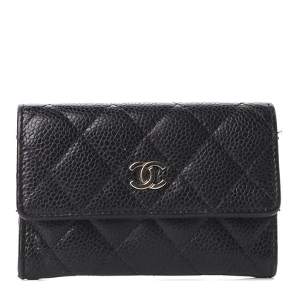 Chanel Caviar Quilted Flap Card Holder Black 1 of 11