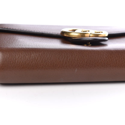 Gucci Cellarius Calfskin GG Marmont Chain Wallet Nut Brown 9 of 11