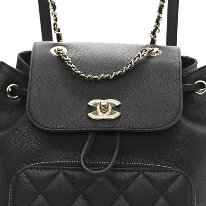 Chanel Caviar Quilted Business Affinity Backpack Black 8 of 13