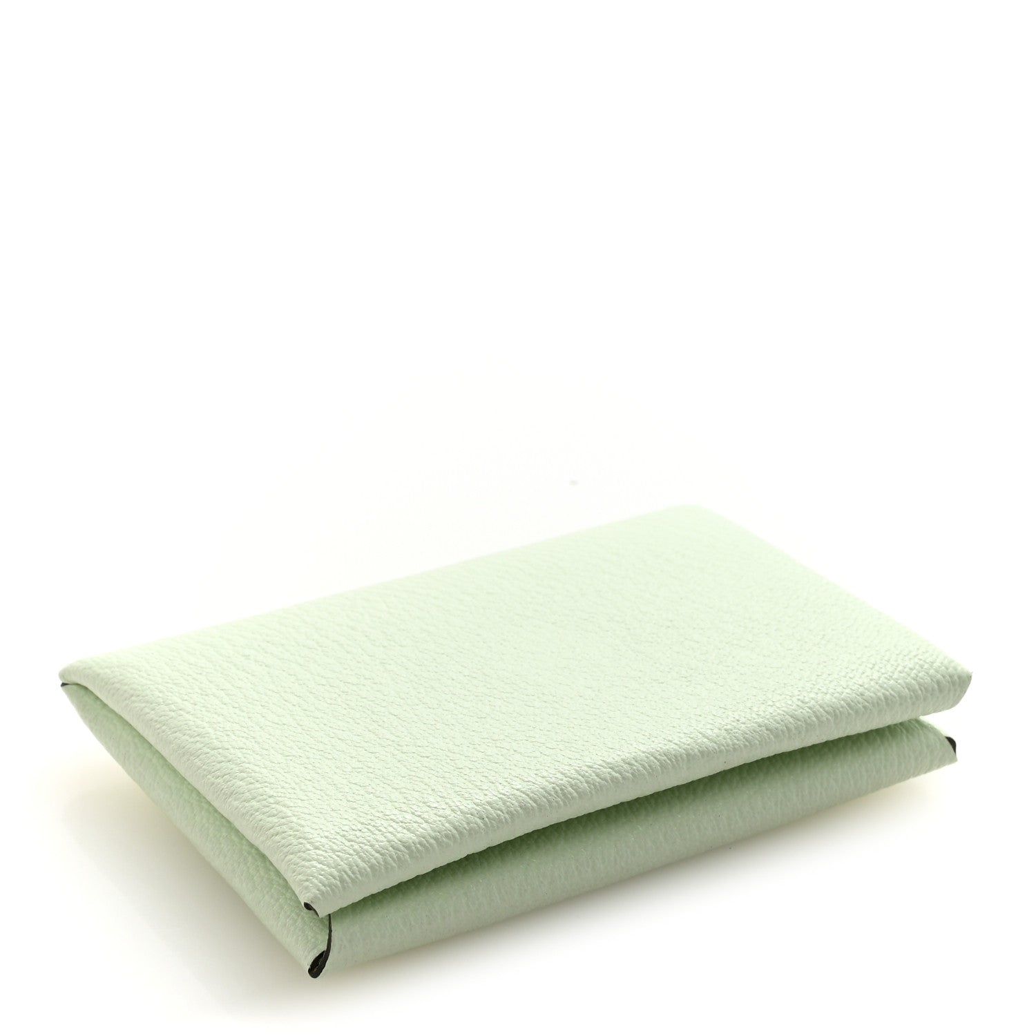 Hermes Chevre Mysore Calvi Card Case Vert Fizz 4 of 8