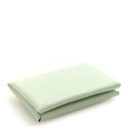 Hermes Chevre Mysore Calvi Card Case Vert Fizz 4 of 8