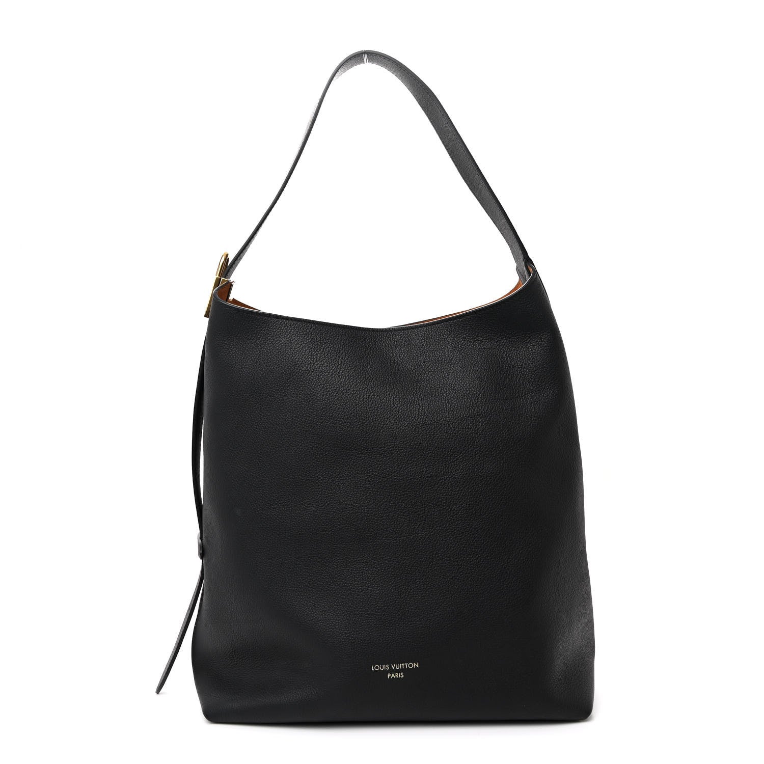 Louis Vuitton Grained Calfskin Low Key Hobo MM Black 1 of 11