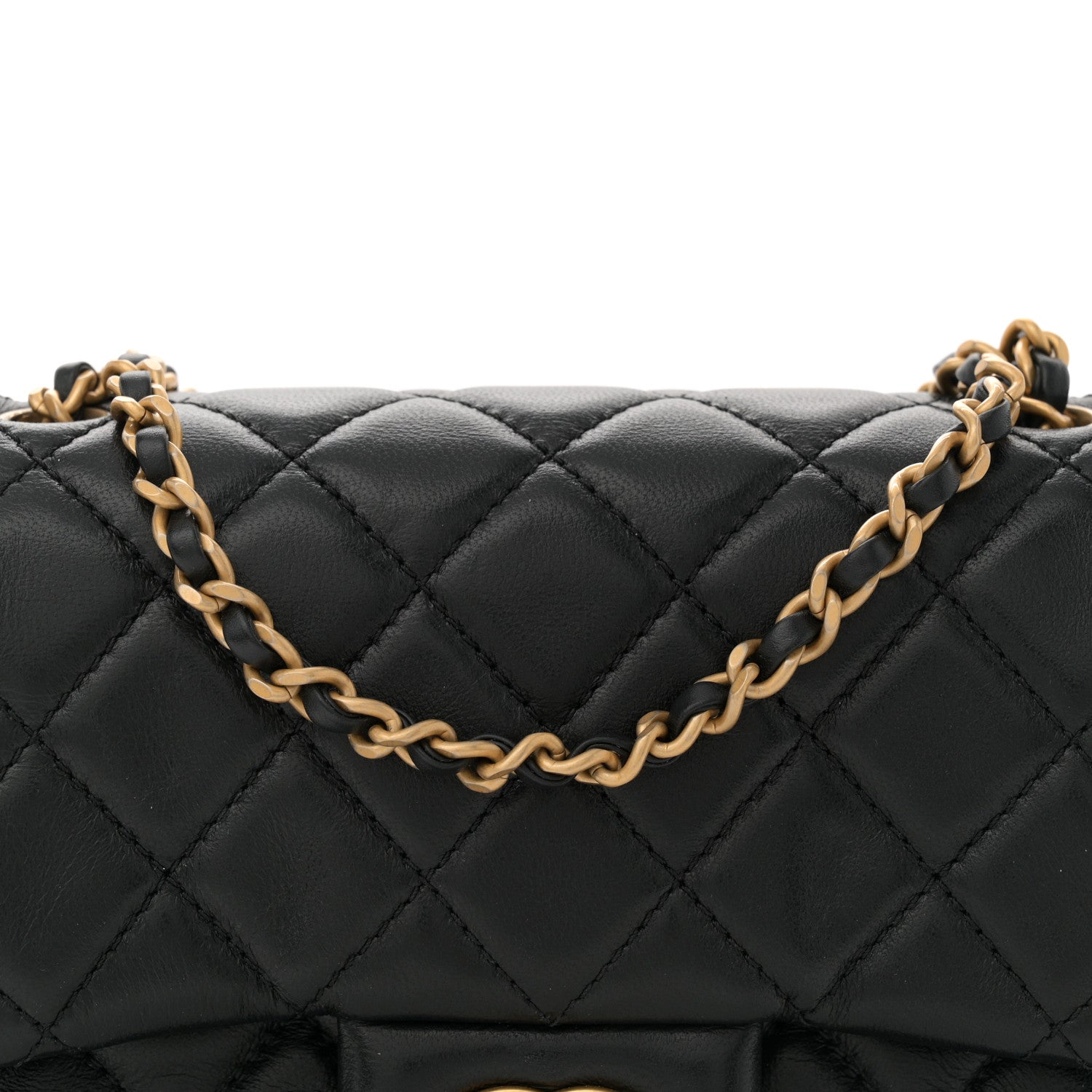 Chanel Lambskin Quilted Mini Pearl Crush Flap Black 8 of 11