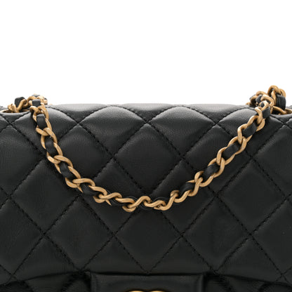 Chanel Lambskin Quilted Mini Pearl Crush Flap Black 8 of 11